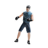 Maxbell 1:64 Home Decor Centerpiece Mini Figure Model for Study Room Bedroom Desktop Boxer