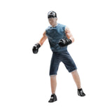 Maxbell 1:64 Home Decor Centerpiece Mini Figure Model for Study Room Bedroom Desktop Boxer