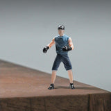 Maxbell 1:64 Home Decor Centerpiece Mini Figure Model for Study Room Bedroom Desktop Boxer