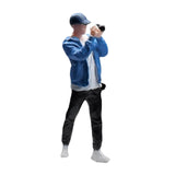 Maxbell 1:64 Home Decor Centerpiece Mini Figure Model for Study Room Bedroom Desktop Photographing Boy
