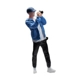 Maxbell 1:64 Home Decor Centerpiece Mini Figure Model for Study Room Bedroom Desktop Photographing Boy
