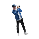 Maxbell 1:64 Home Decor Centerpiece Mini Figure Model for Study Room Bedroom Desktop Photographing Boy