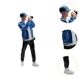 Maxbell 1:64 Home Decor Centerpiece Mini Figure Model for Study Room Bedroom Desktop Photographing Boy