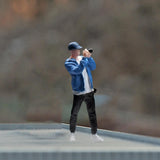 Maxbell 1:64 Home Decor Centerpiece Mini Figure Model for Study Room Bedroom Desktop Photographing Boy
