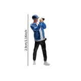 Maxbell 1:64 Home Decor Centerpiece Mini Figure Model for Study Room Bedroom Desktop Photographing Boy