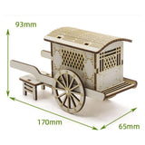 Maxbell DIY Chinese Carriage Model Wood Stem Project Toy Educational Science Toy Kit