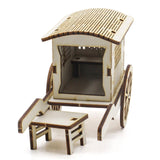 Maxbell DIY Chinese Carriage Model Wood Stem Project Toy Educational Science Toy Kit