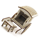 Maxbell DIY Chinese Carriage Model Wood Stem Project Toy Educational Science Toy Kit