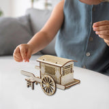 Maxbell DIY Chinese Carriage Model Wood Stem Project Toy Educational Science Toy Kit