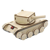 Maxbell Rotating Turret Wooden Tank Kit DIY Educational DIY Tank Craft Set for Teens