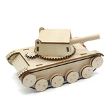 Maxbell Rotating Turret Wooden Tank Kit DIY Educational DIY Tank Craft Set for Teens