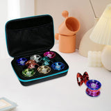 Maxbell Professional Yoyo Storage Case Interior Mesh Bag 6 Yoyo Storage Compartments blue