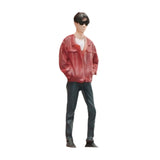 Maxbell 1:64 Boy Model Figure Pose Scene Ornament Tiny People Miniature Scenes Decor red coat