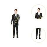 Maxbell 1:64 Boy Model Figure Pose Scene Ornament Tiny People Miniature Scenes Decor uniform