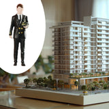 Maxbell 1:64 Boy Model Figure Pose Scene Ornament Tiny People Miniature Scenes Decor uniform