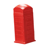 Maxbell 1/64 Miniature Scenes Realistic Painted Collectibles Layout Props Tiny Model Telephone Booth Red