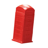 Maxbell 1/64 Miniature Scenes Realistic Painted Collectibles Layout Props Tiny Model Telephone Booth Red