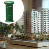 Maxbell 1/64 Miniature Scenes Realistic Painted Collectibles Layout Props Tiny Model Postbox Green