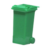 Maxbell 1/64 Scale Miniature Scenes Decoration Layout Props Realistic Mini Trash Can Green
