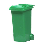 Maxbell 1/64 Scale Miniature Scenes Decoration Layout Props Realistic Mini Trash Can Green