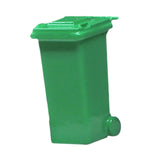 Maxbell 1/64 Scale Miniature Scenes Decoration Layout Props Realistic Mini Trash Can Green