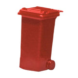 Maxbell 1/64 Scale Miniature Scenes Decoration Layout Props Realistic Mini Trash Can Red