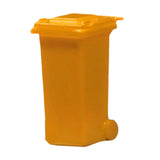 Maxbell 1/64 Scale Miniature Scenes Decoration Layout Props Realistic Mini Trash Can Yellow