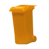 Maxbell 1/64 Scale Miniature Scenes Decoration Layout Props Realistic Mini Trash Can Yellow