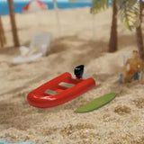 Maxbell 1/64 Miniature Scenes Realistic Layout Props Collectibles Resin Figure Model Inflatable Boat