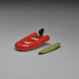 Maxbell 1/64 Miniature Scenes Realistic Layout Props Collectibles Resin Figure Model Inflatable Boat