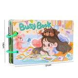 Maxbell Busy Sticker Book Homeschool Activities Learning Toy for Birthday Gifts Kids 12 Pages