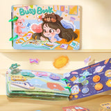 Maxbell Busy Sticker Book Homeschool Activities Learning Toy for Birthday Gifts Kids 12 Pages