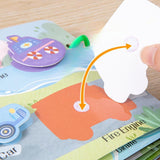 Maxbell Busy Sticker Book Homeschool Activities Learning Toy for Birthday Gifts Kids 12 Pages