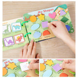 Maxbell Busy Sticker Book Homeschool Activities Learning Toy for Birthday Gifts Kids 12 Pages