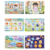 Maxbell Busy Sticker Book Homeschool Activities Learning Toy for Birthday Gifts Kids 12 Pages