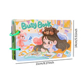 Maxbell Busy Sticker Book Homeschool Activities Learning Toy for Birthday Gifts Kids 12 Pages