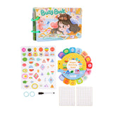 Maxbell Busy Sticker Book Homeschool Activities Learning Toy for Birthday Gifts Kids 12 Pages