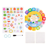 Maxbell Busy Sticker Book Homeschool Activities Learning Toy for Birthday Gifts Kids Shape Cognitive