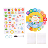 Maxbell Busy Sticker Book Homeschool Activities Learning Toy for Birthday Gifts Kids Shape Cognitive