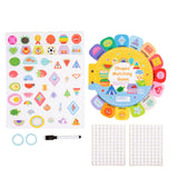 Maxbell Busy Sticker Book Homeschool Activities Learning Toy for Birthday Gifts Kids Shape Cognitive