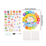 Maxbell Busy Sticker Book Homeschool Activities Learning Toy for Birthday Gifts Kids Shape Cognitive