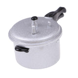 Maxbell 1/12 Dollhouse Pressure Cooker Mini Alloy Model for Kids Children Boys Girls