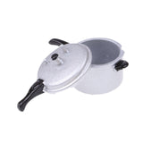 Maxbell 1/12 Dollhouse Pressure Cooker Mini Alloy Model for Kids Children Boys Girls