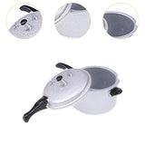 Maxbell 1/12 Dollhouse Pressure Cooker Mini Alloy Model for Kids Children Boys Girls