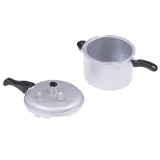 Maxbell 1/12 Dollhouse Pressure Cooker Mini Alloy Model for Kids Children Boys Girls