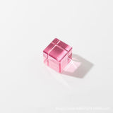 Maxbell Rainbow Building Blocks Set Rainbow Building Acrylic Cube for 3-6 Kids