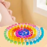 Maxbell Rainbow Building Blocks Set Rainbow Building Acrylic Cube for 3-6 Kids