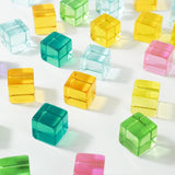Maxbell Rainbow Building Blocks Set Rainbow Building Acrylic Cube for 3-6 Kids