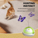 Maxbell Electronic Interactive Cat Toy Intelligent Companion 2 in 1 Automatic Teaser