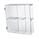 Maxbell Clear Display Case 2 Tier Collectibles Show Box for Mini Action Figures Toys